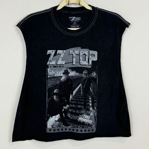 ZZ Top Black Cut-off 2021 Concert T-shirt M/L